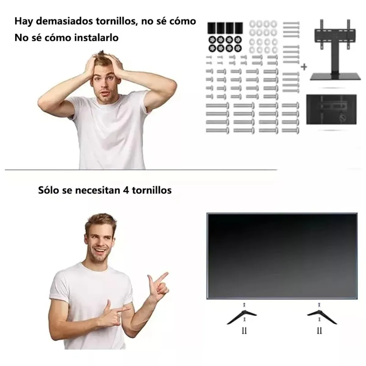 TNAKIEX - Mueble Tv Base Pantalla Tcl Roku Tv 32 A 55 Pulgadas