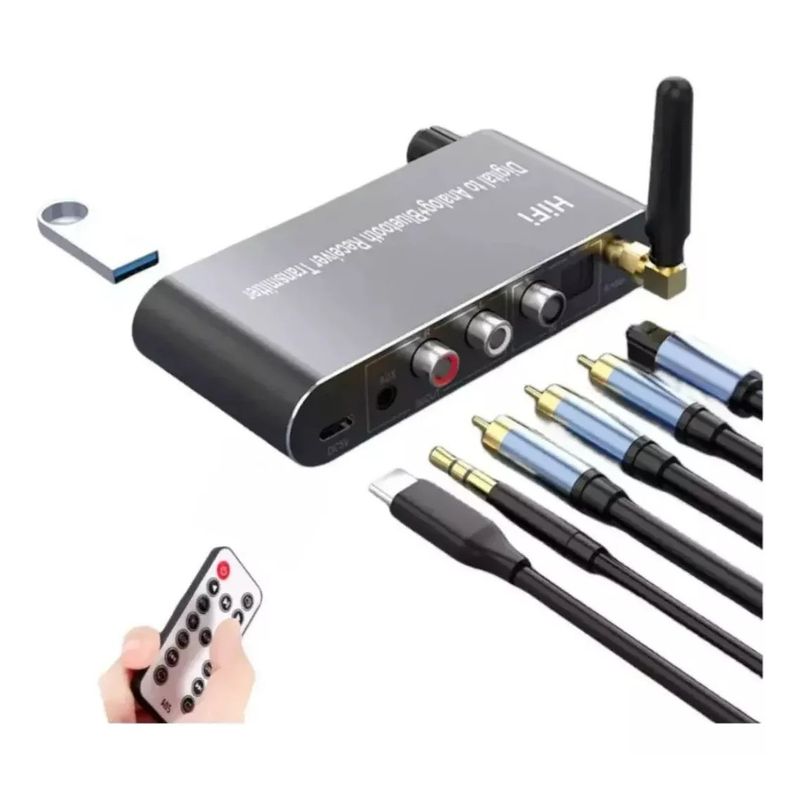 KUANGYE - Receptor Transmisor Bluetooth 5.1 Hifi Audio Estéreo