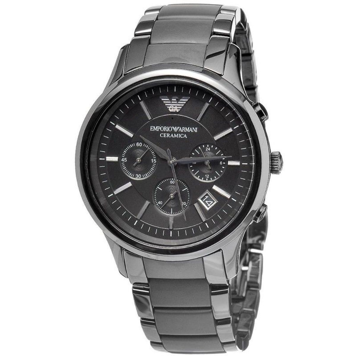 EMPORIO ARMANI - Reloj Emporio Armani Ceramica AR1452 Plateado