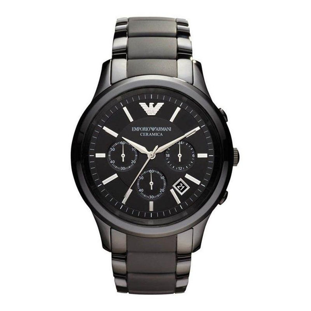 EMPORIO ARMANI - Reloj Emporio Armani Ceramica AR1452 Plateado