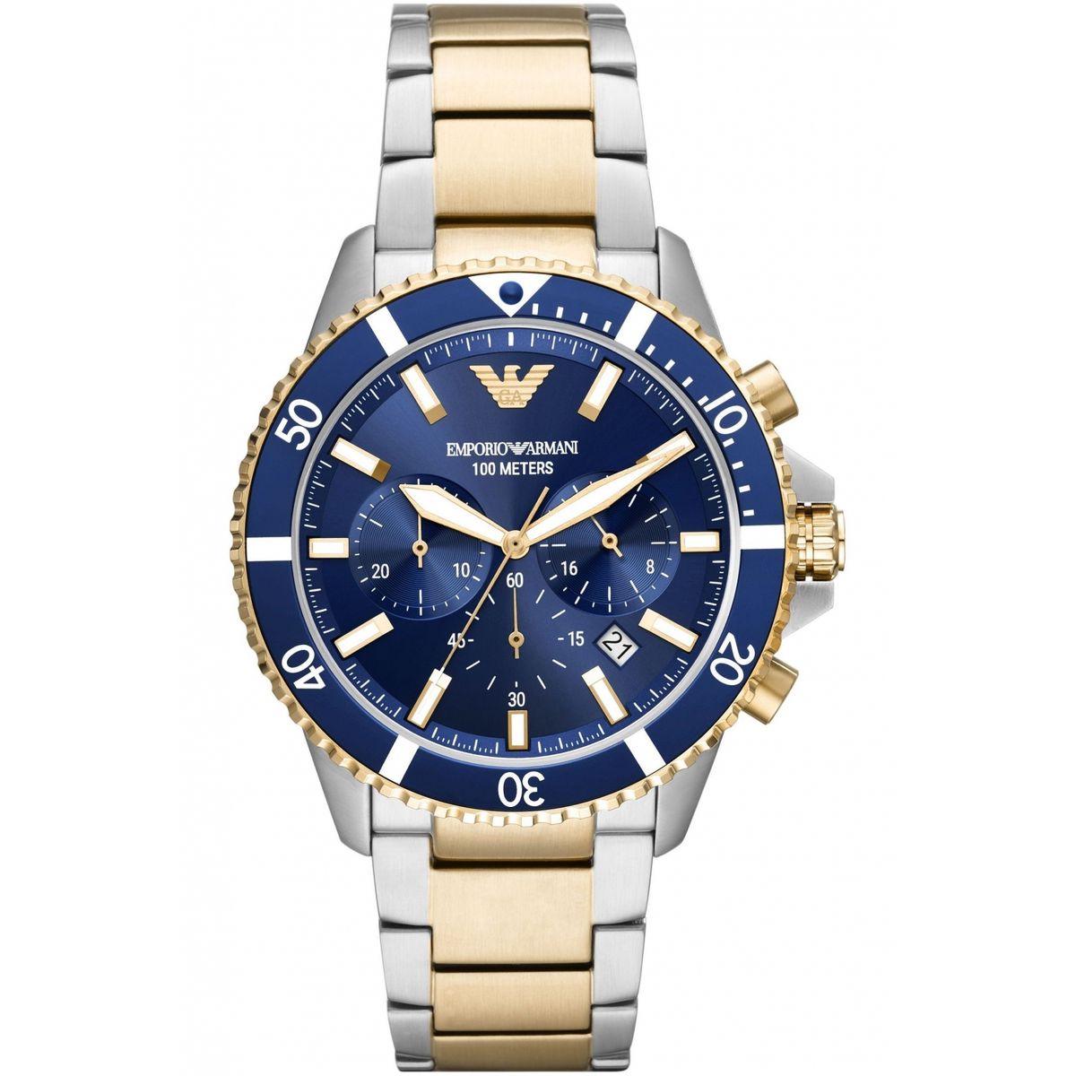 EMPORIO ARMANI - Reloj Emporio Armani Classic AR11362 Plateado y Dorado