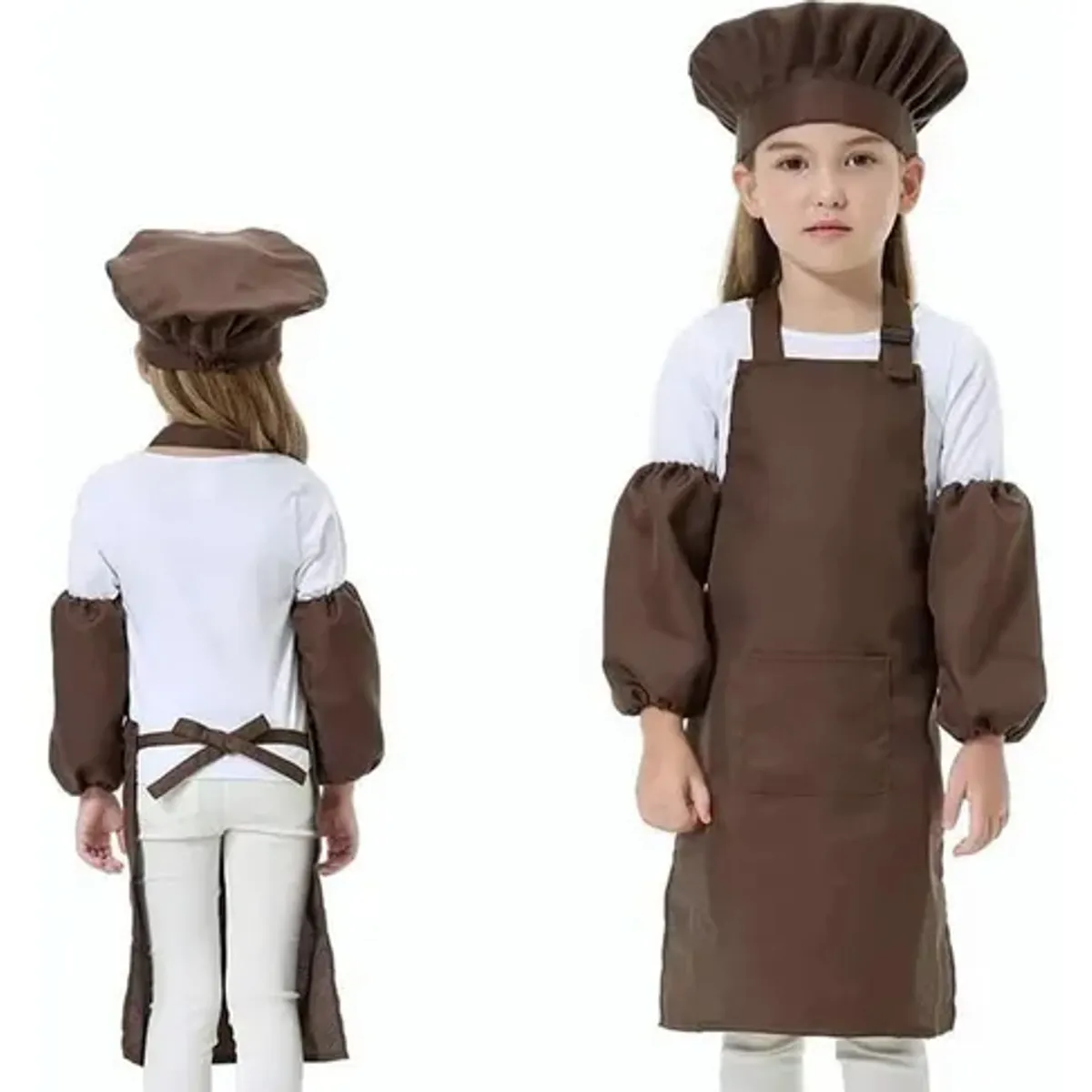 EDWINAYY - Set Delantal De Cosplay + Gorro De Chef Para Cocinar + Manga