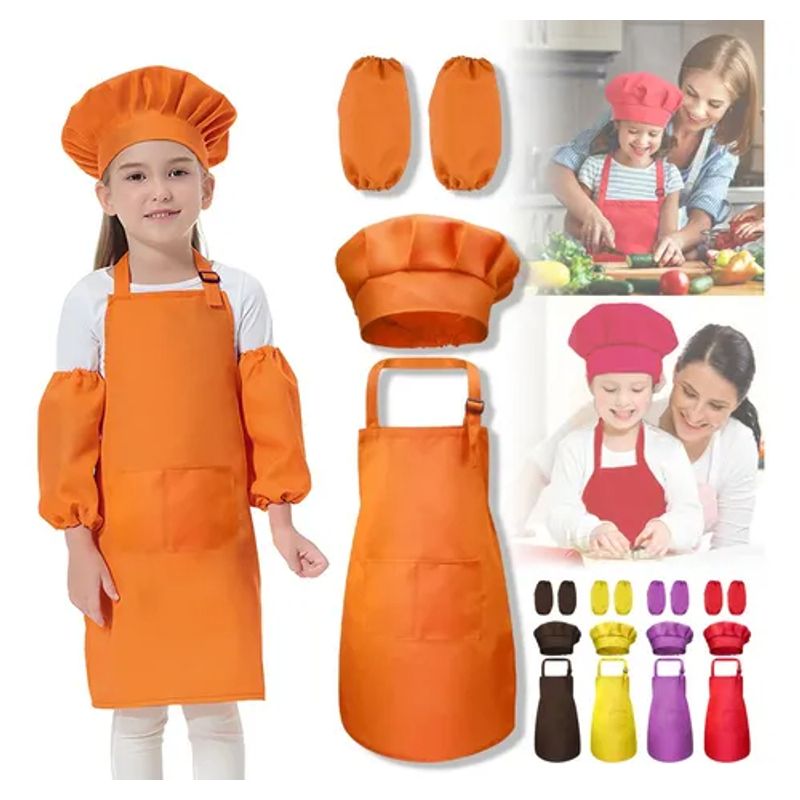 EDWINAYY - Set Delantal De Cosplay + Gorro De Chef Para Cocinar + Manga