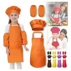 EDWINAYY - Set Delantal De Cosplay + Gorro De Chef Para Cocinar + Manga
