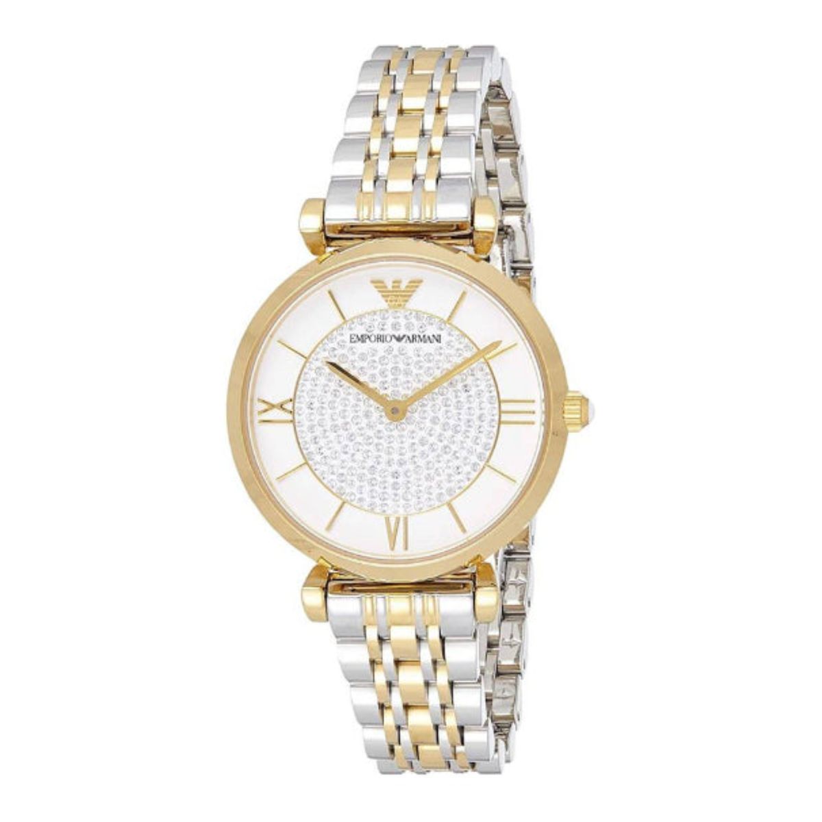 EMPORIO ARMANI - Reloj Emporio Armani Gianni T Bar Ar8031 Plateado con Dorado