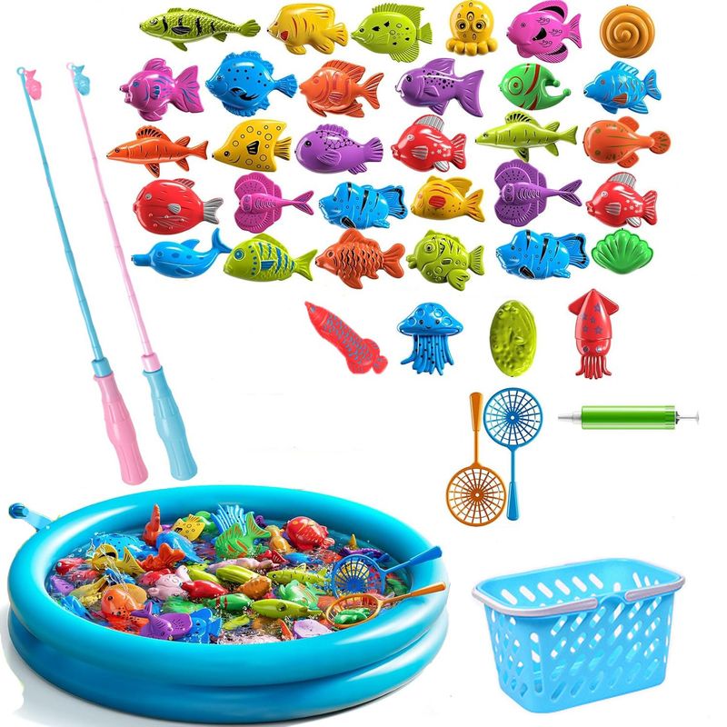 GENERICO - 41Pcs Piscina Magnética Infantil De Juguete Para Pescar