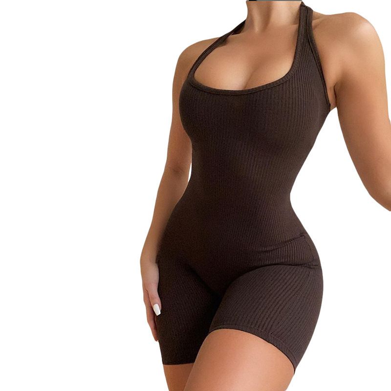 EDWINAYY - Vestido Corto Sexy Tiras Casual Mujer Ajustado Yoga Deportes