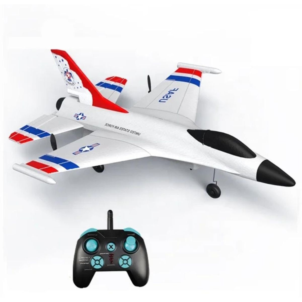GENERICO - AVION AEROPLANO F-16 CONTROL REMOTO 2,4 GHZ 3 CH