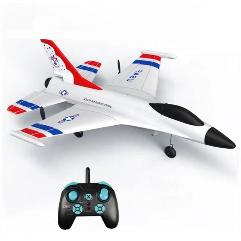 GENERICO - AVION AEROPLANO F-16 CONTROL REMOTO 2,4 GHZ 3 CH