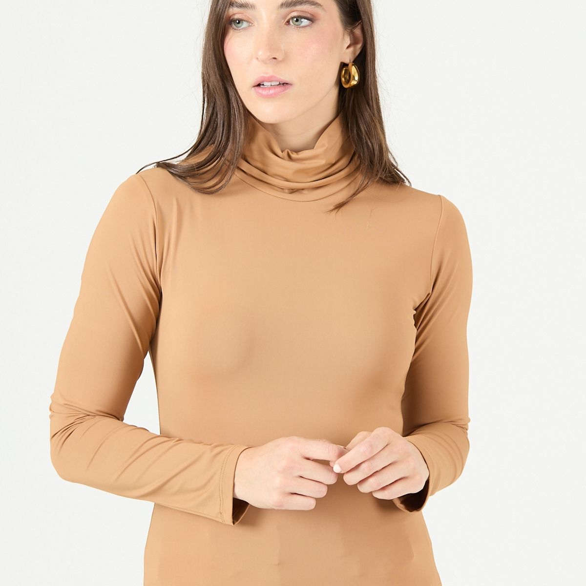 PRIVILEGE - Polera caramelo 2319