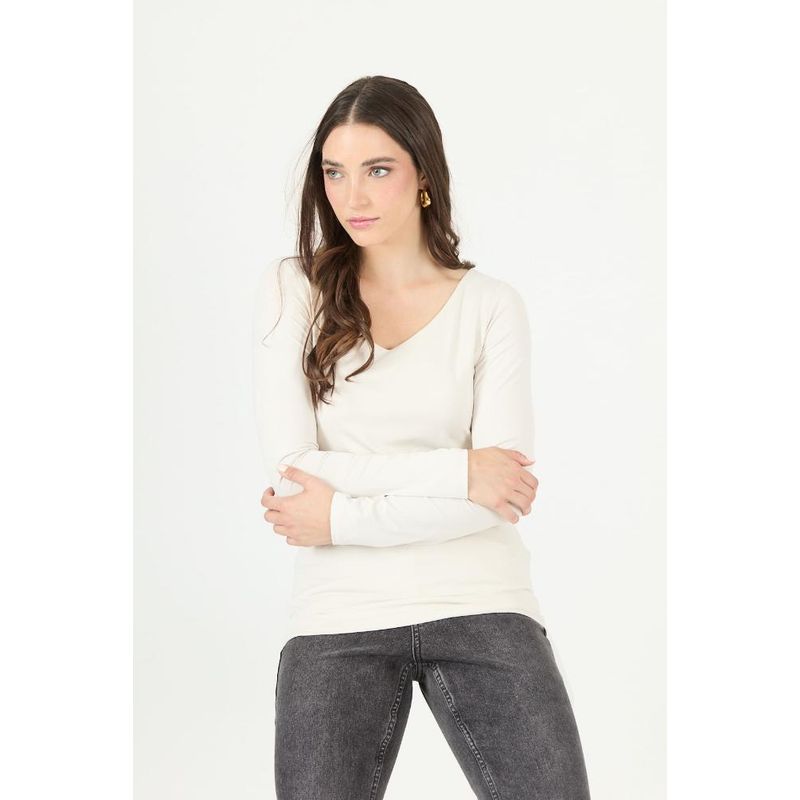 PRIVILEGE - Polera beige PRIVILEGE 2324 - Beige