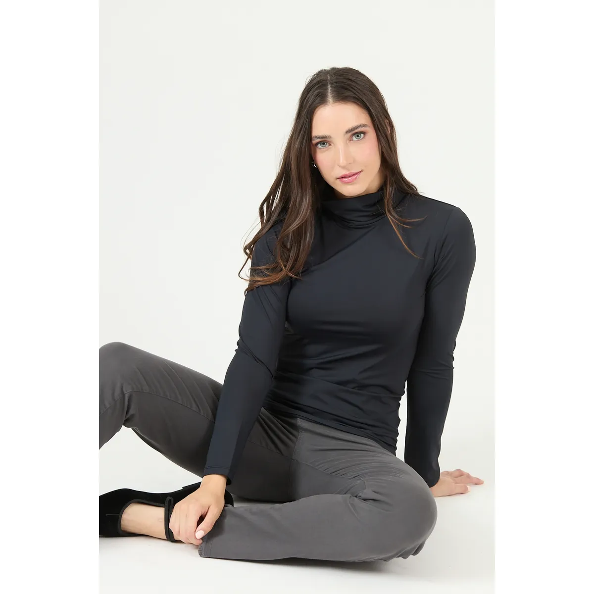 PRIVILEGE - Polera negra 2320