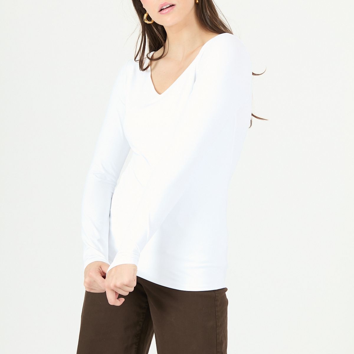 PRIVILEGE - Polera blanca 2322