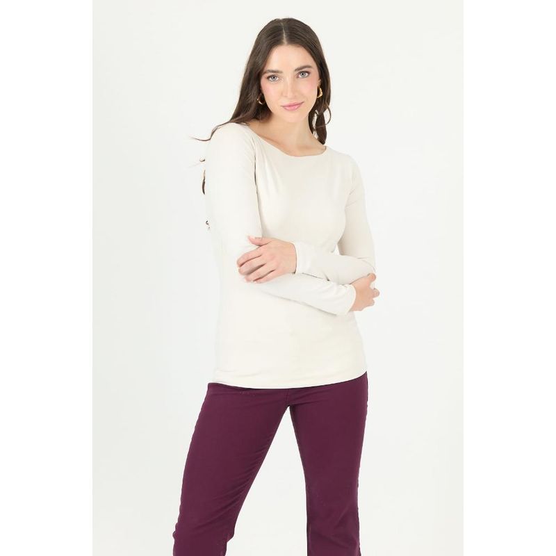 PRIVILEGE - Polera beige PRIVILEGE 2315 - Beige