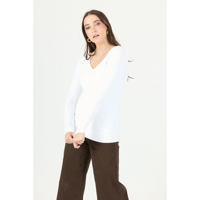 PRIVILEGE - Polera blanca PRIVILEGE 2322 - Blanco