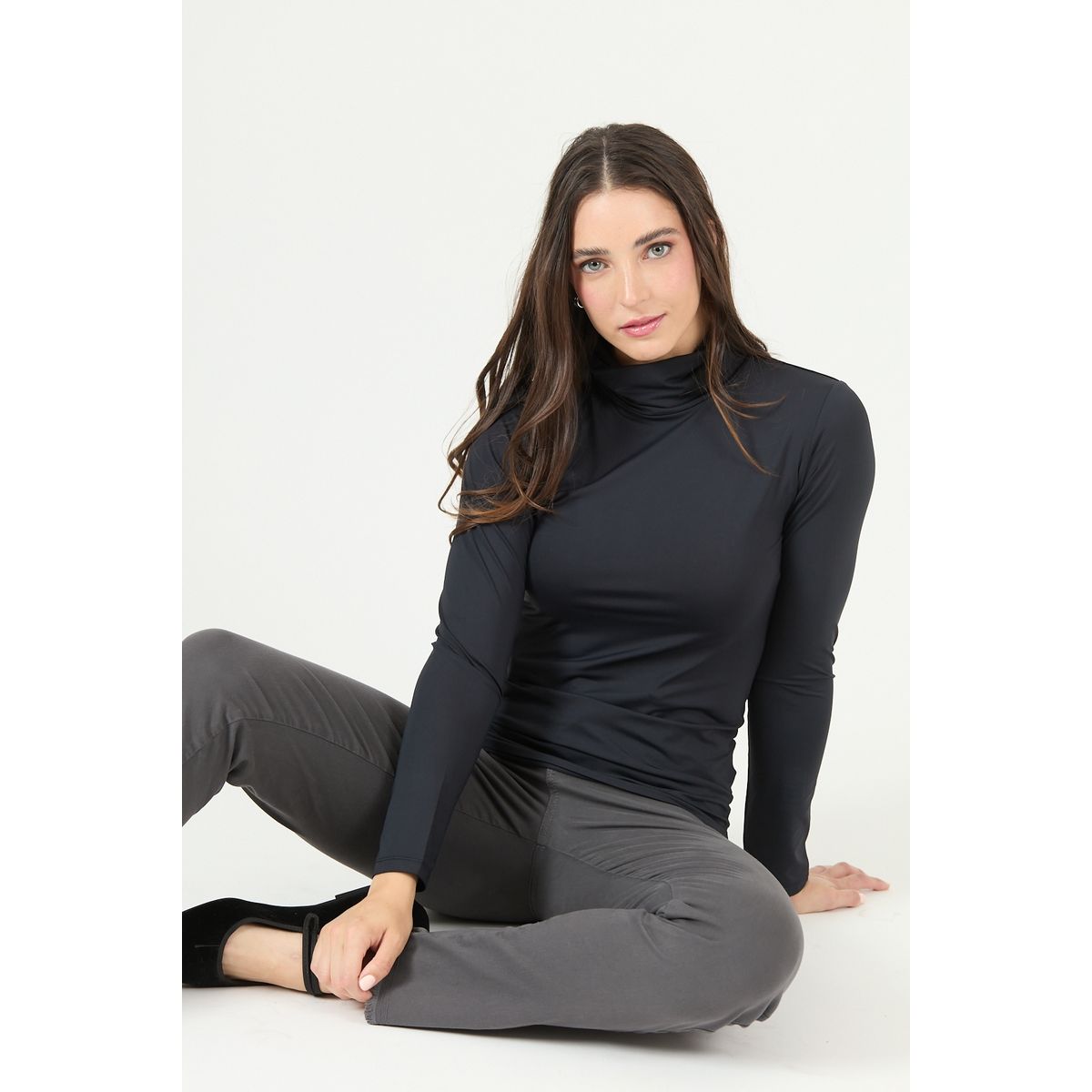 PRIVILEGE - Polera negra 2320