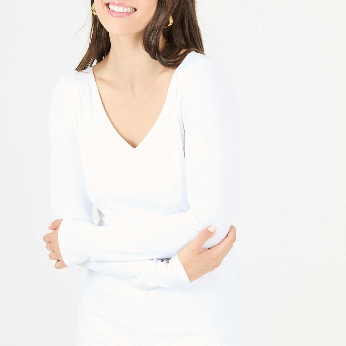 PRIVILEGE - Polera blanca 2322