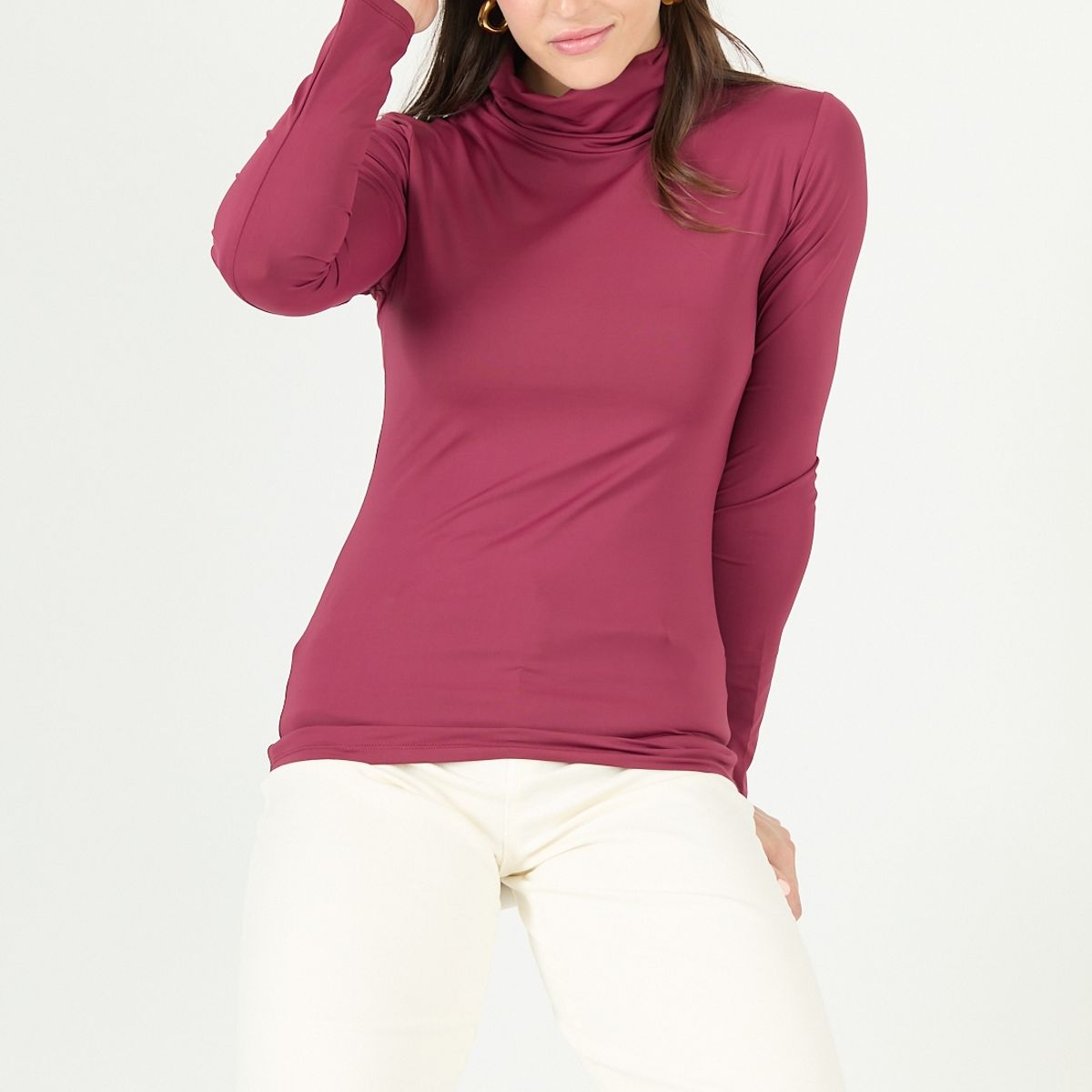 PRIVILEGE - Polera burdeo PRIVILEGE 2318