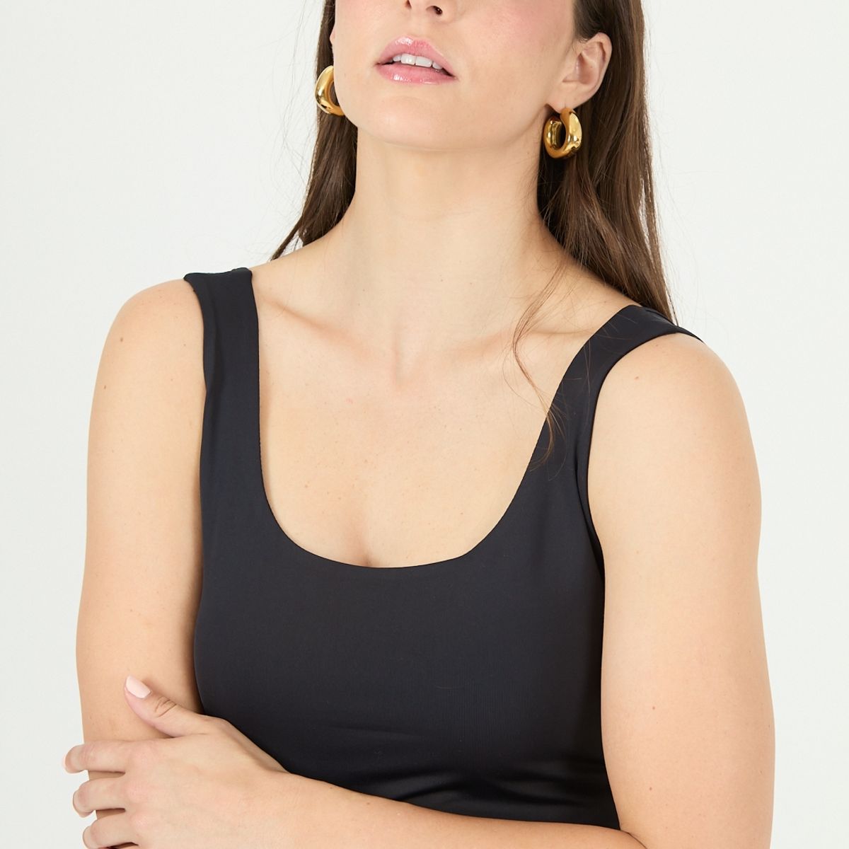 PRIVILEGE - Polera negra 2331