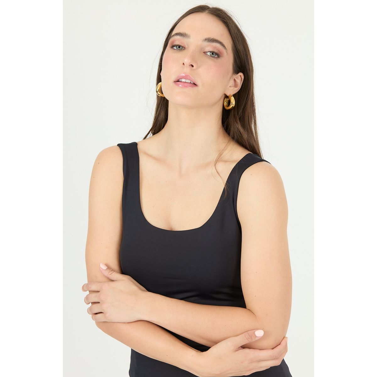 PRIVILEGE - Polera negra 2331