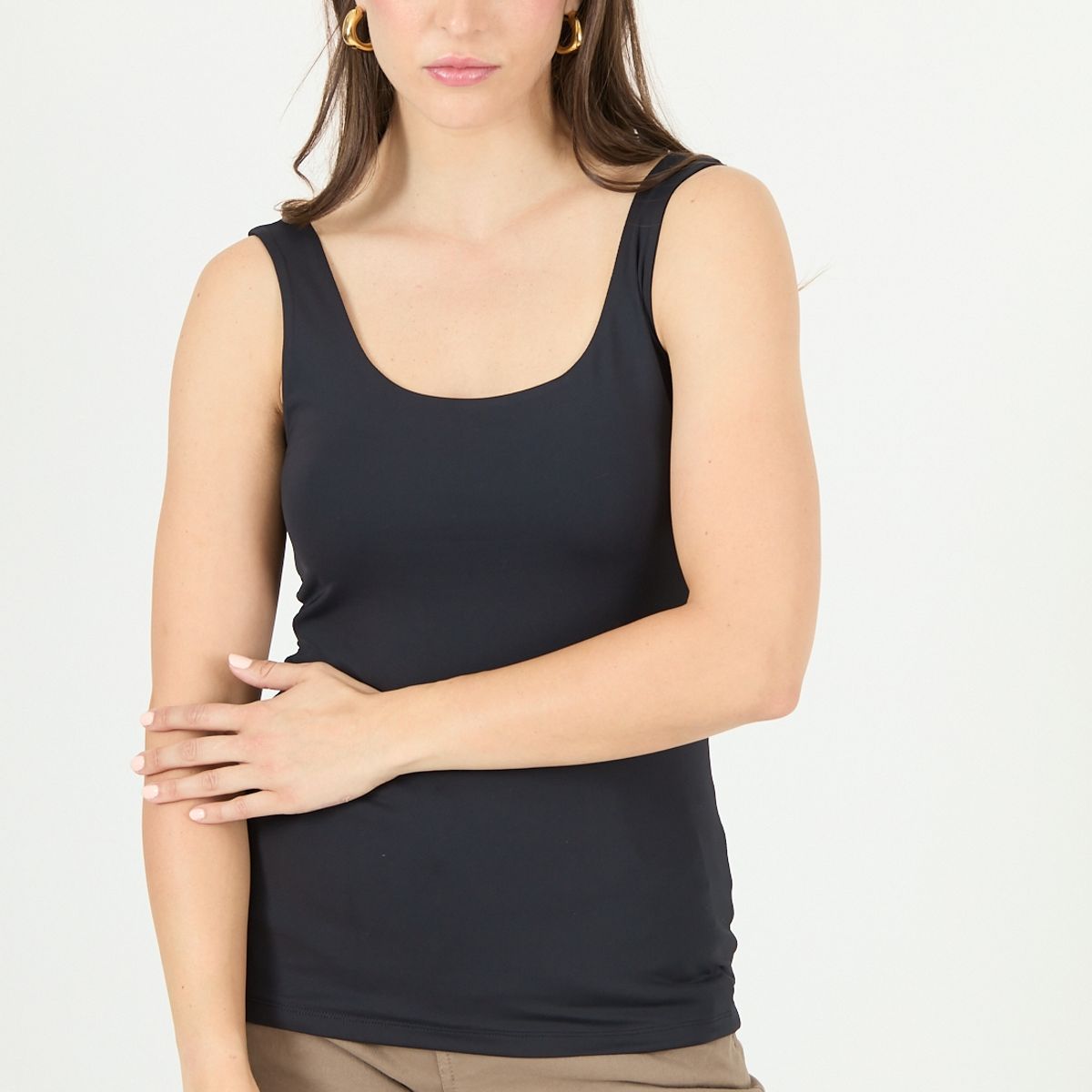 PRIVILEGE - Polera negra 2331