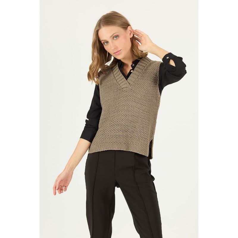 PRIVILEGE - Sweater gris PRIVILEGE 2434 - Gris