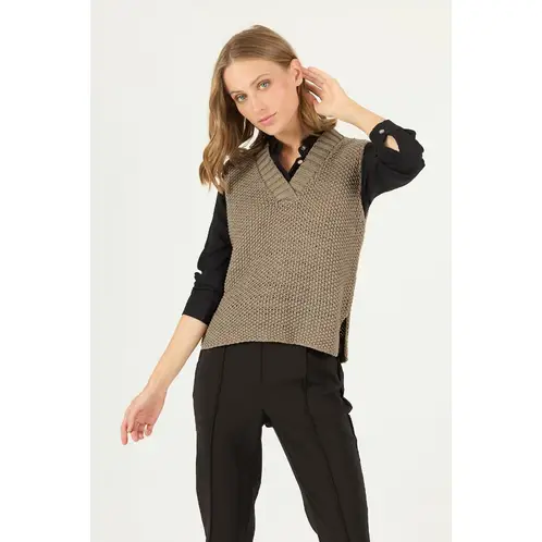 PRIVILEGE - Sweater gris 2434 - Gris
