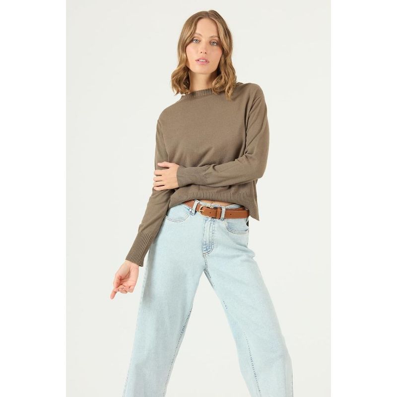 PRIVILEGE - Sweater taupe PRIVILEGE 2437 - Taupe