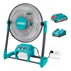 TOTAL TOOLS - Ventilador Inalambrico Y Electrico 20v Bat+ Carg Total