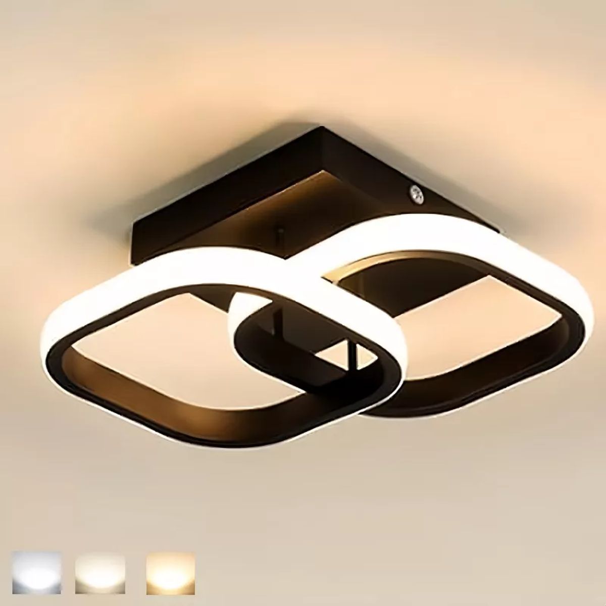 CASA NEW - Lámpara de Techo Moderna 3 Modos-