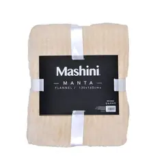 MASHINI - Manta Flannel Embossed 130x160cm Beige