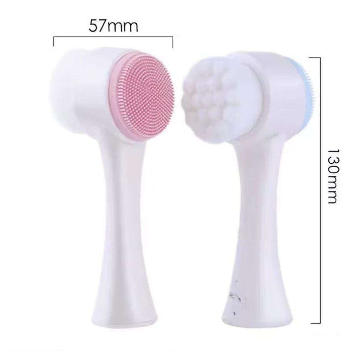 GENERICO - Cepillo de limpieza facial con silicona exfoliante 00171