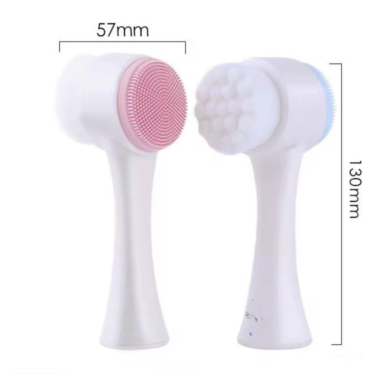 GENERICO - Cepillo de limpieza facial con silicona exfoliante 00171