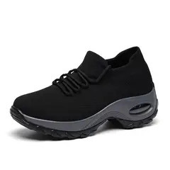 XHCY - Zapatos de mujer calzado deportivo calzado casual para correr -negro