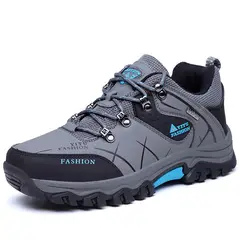 XHCY - Zapatos turísticos de caza impermeables y antideslizantes - gris.
