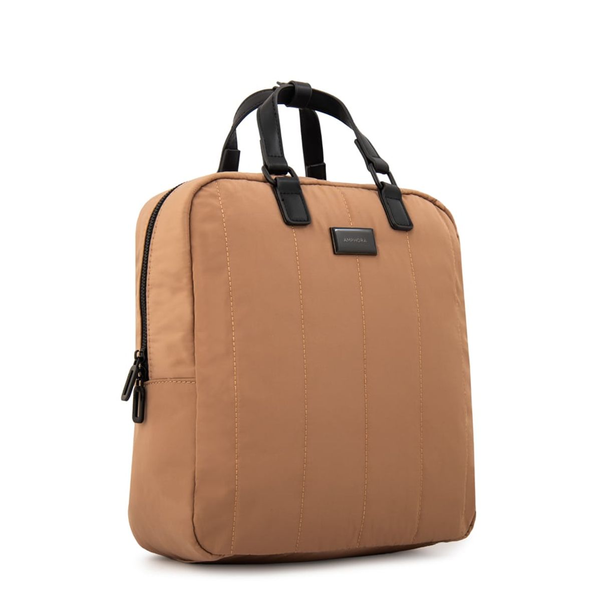 AMPHORA - Mochila japon mediana beige