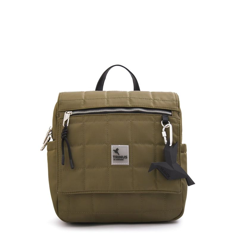 TRINUS - Mochila mediana belina verde oliva