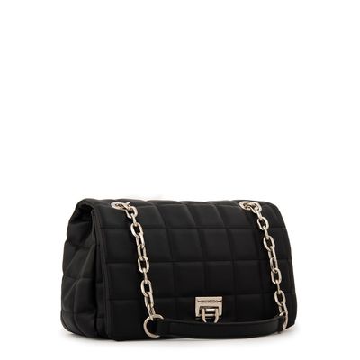 Imagen 2 del producto Cartera bandolera con tapa grecia mediana negro