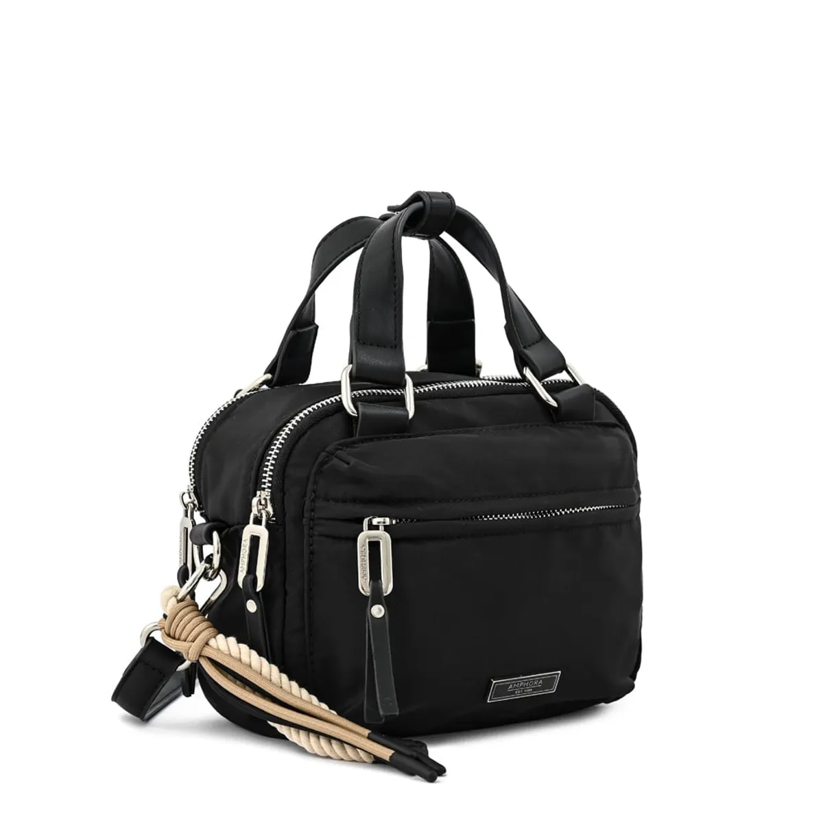 AMPHORA - Cartera bandolera joselina mediana negro