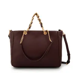 AMPHORA - Cartera Dos Asas grande grande demi burdeo