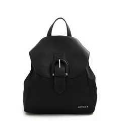 AMPHORA - Mochila con tapa mediana jessie negro
