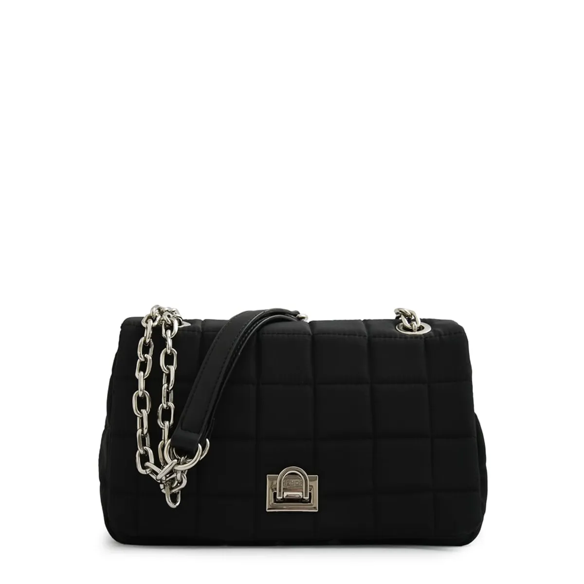 AMPHORA - Cartera bandolera con tapa grecia mediana negro especial