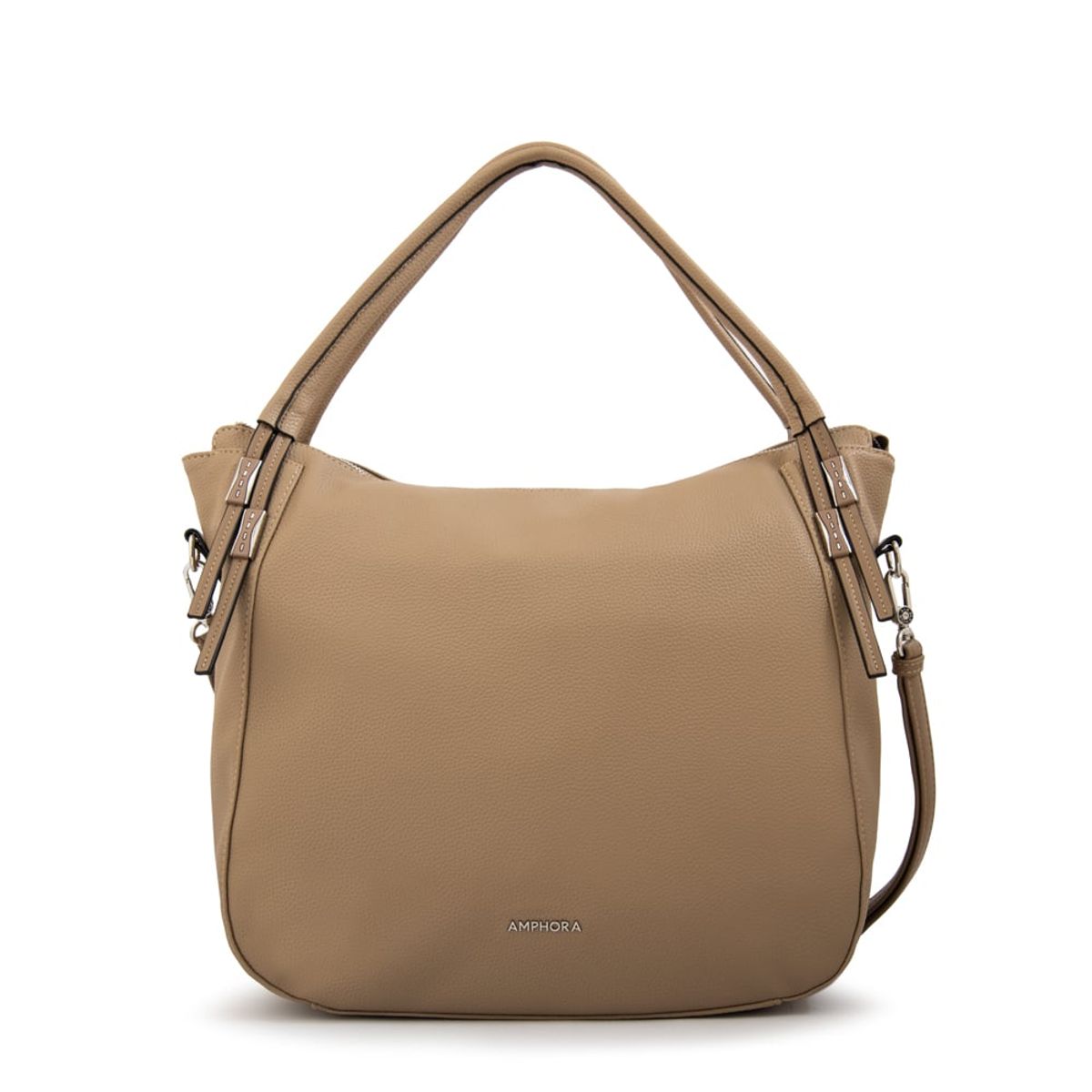 AMPHORA - Cartera tote nassau grande taupe