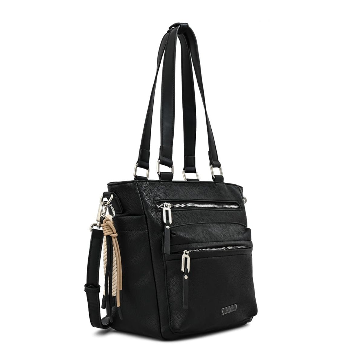 AMPHORA - Cartera tote grande joselina negro especial