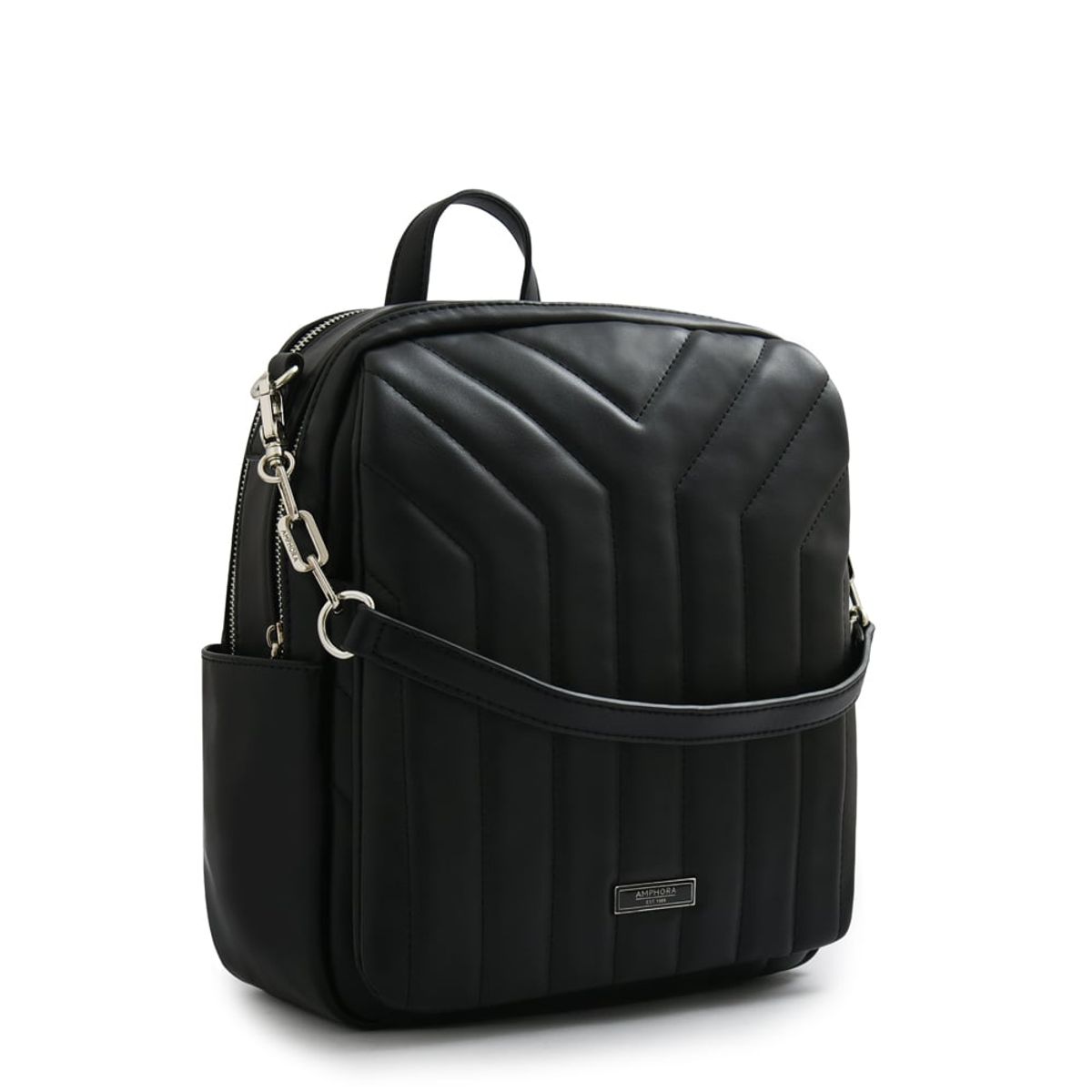 AMPHORA - Mochila mediana armenia negro