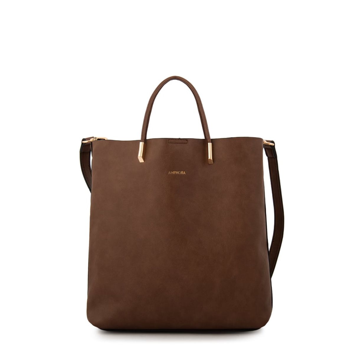 AMPHORA - Cartera bandolera valencia mediana café