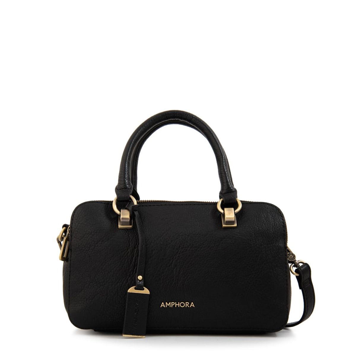 AMPHORA - Cartera tote malta pequeña negro