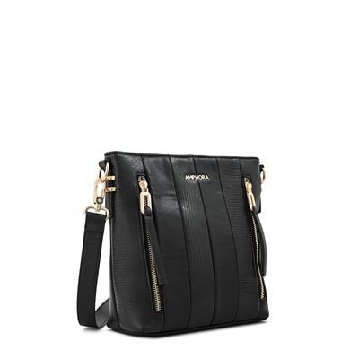 Imagen 2 del producto Cartera bandolera manila mediana negro