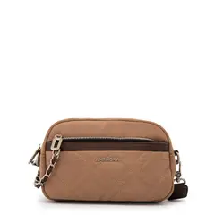 AMPHORA - Cartera Bandolera mediana gambia beige oscuro