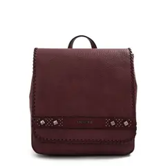 AMPHORA - Mochila con tapa mediana bissau burdeo